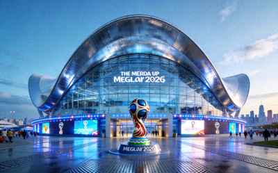 2026年美加墨世界杯现代化足球场馆外观全景图